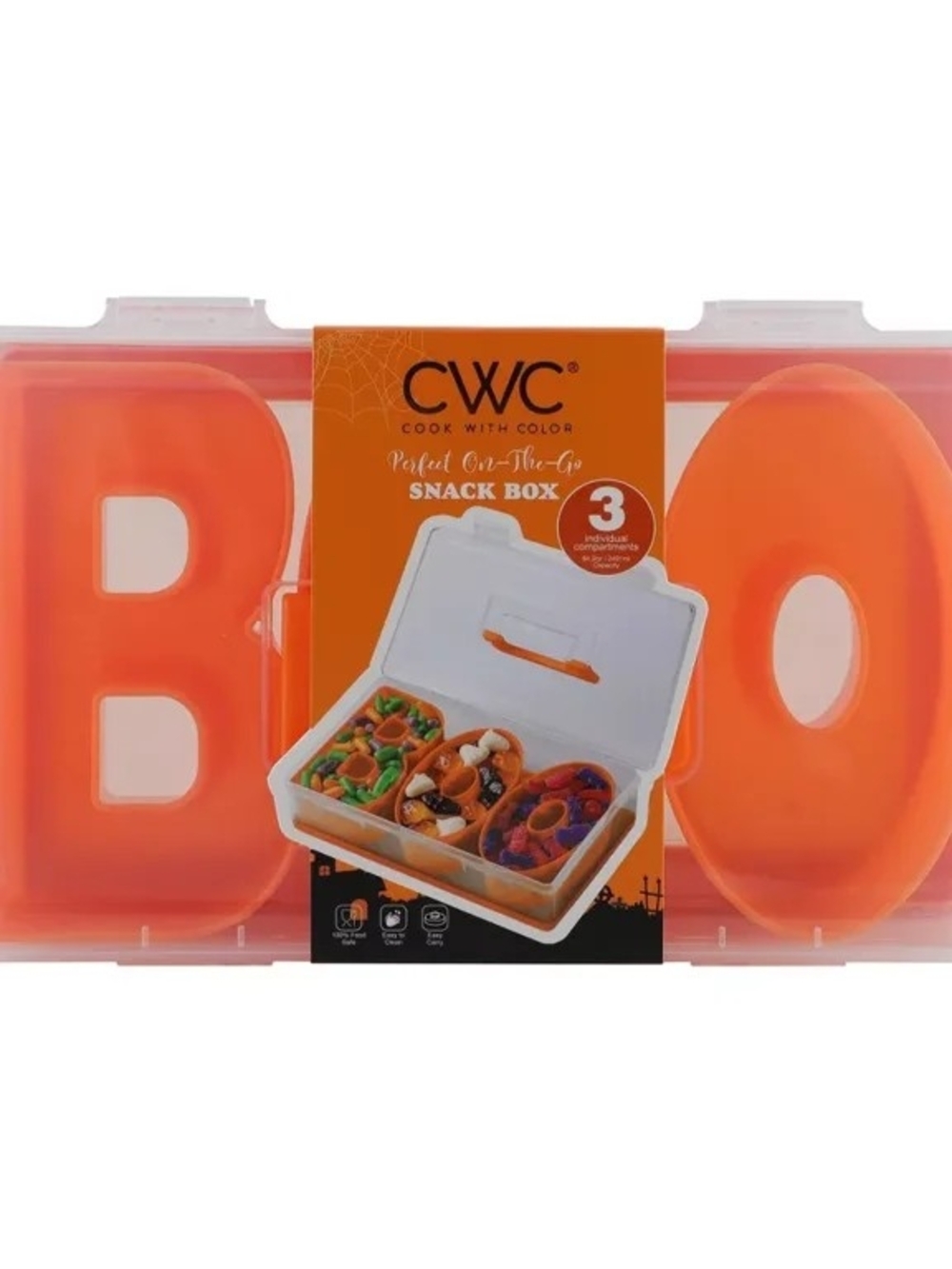 Cook With Color BOO Halloween Snackle Box Food Storage Container - Picture 2 of 4